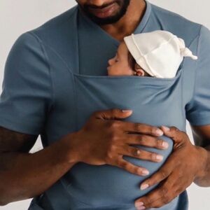 Lalabu Dad Babywearing Carrier Top in Brook - size medium